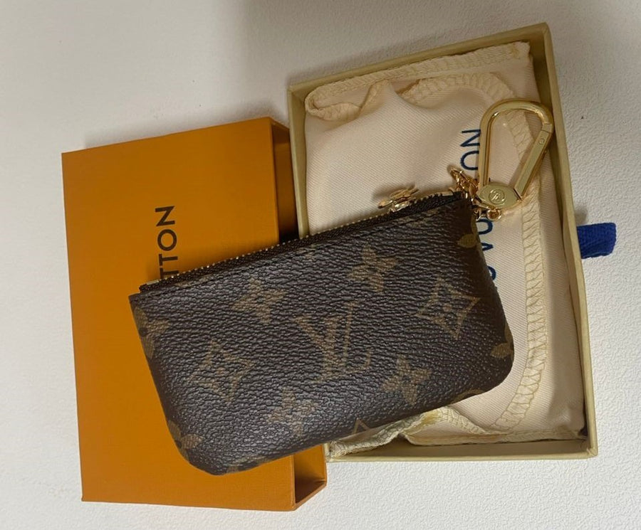 Louis Vuitton Monogram Key Pouch Pochette Cles Coin Purse