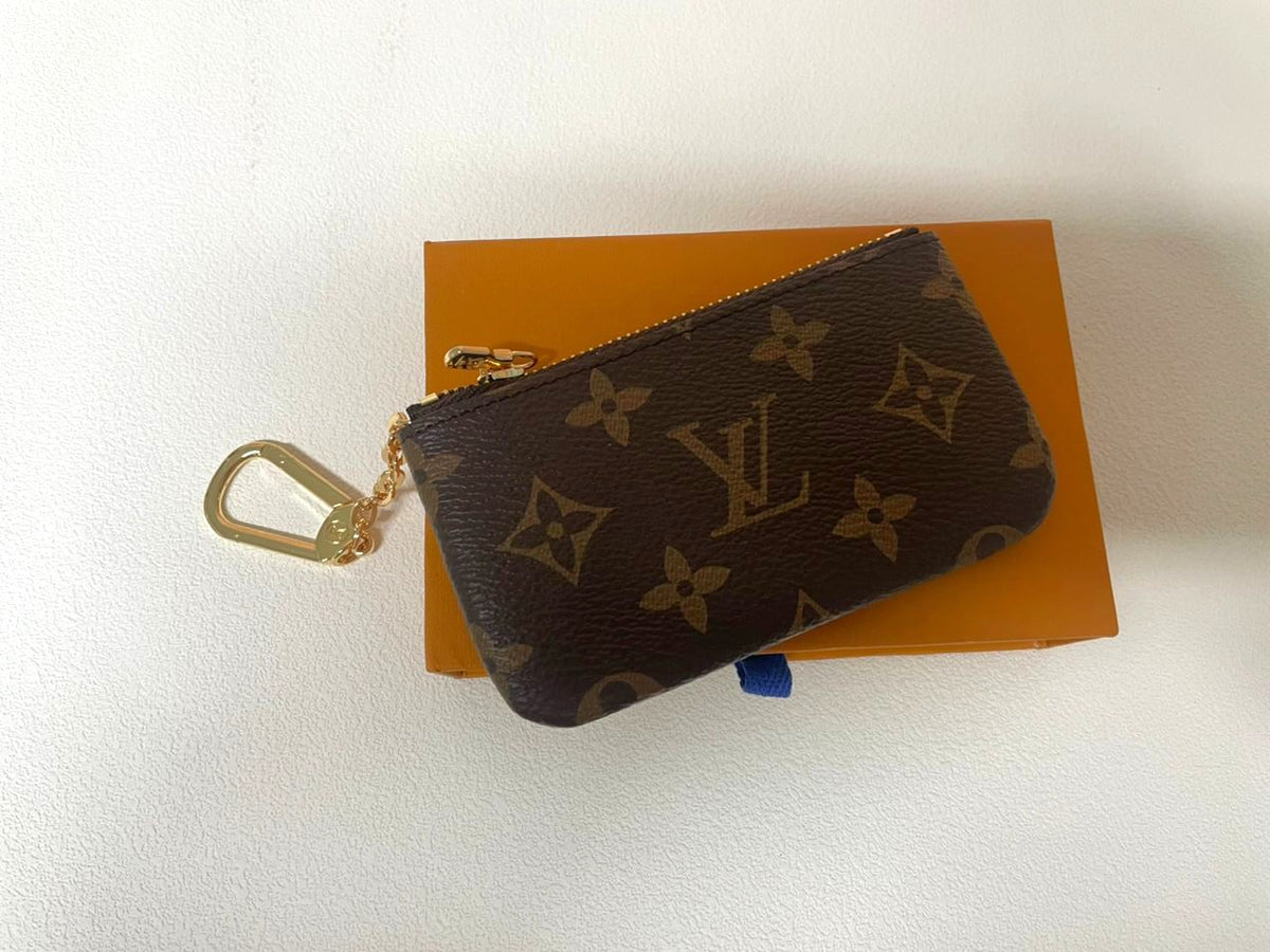 Louis Vuitton Monogram Key Pouch Pochette Cles Coin Purse
