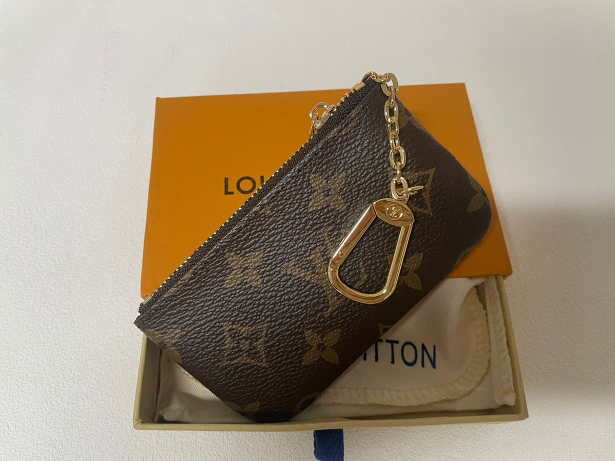 Louis Vuitton Monogram Key Pouch Pochette Cles Coin Purse