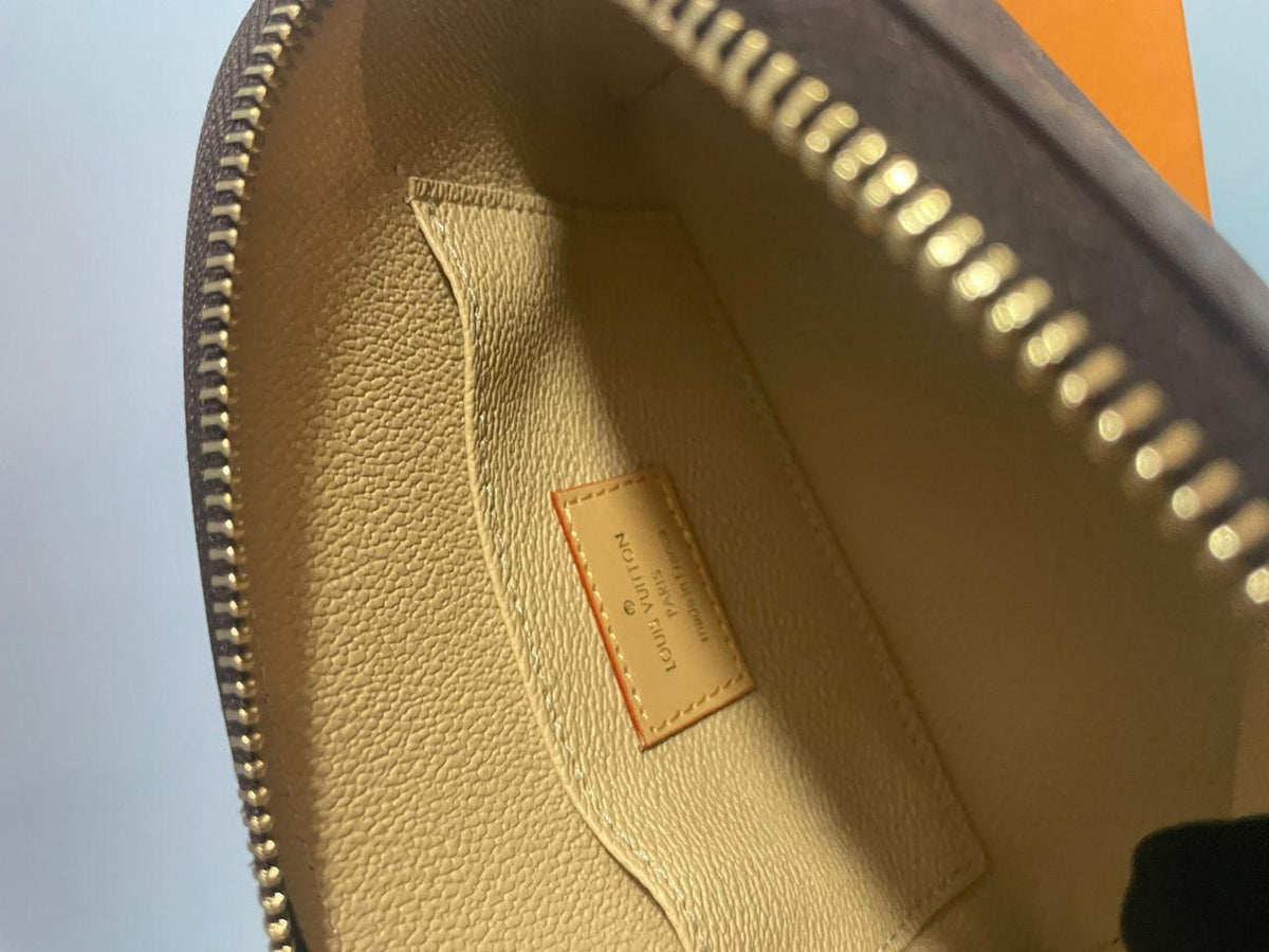 Louis Vuitton Monogram Cosmetic Pouch Brown W/B & DB
