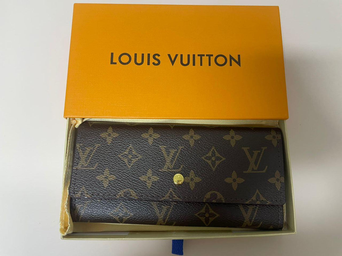 Louis Vuitton Portefeuille Sarah Monogram Long Wallet – Brown with Box & Dust Bag