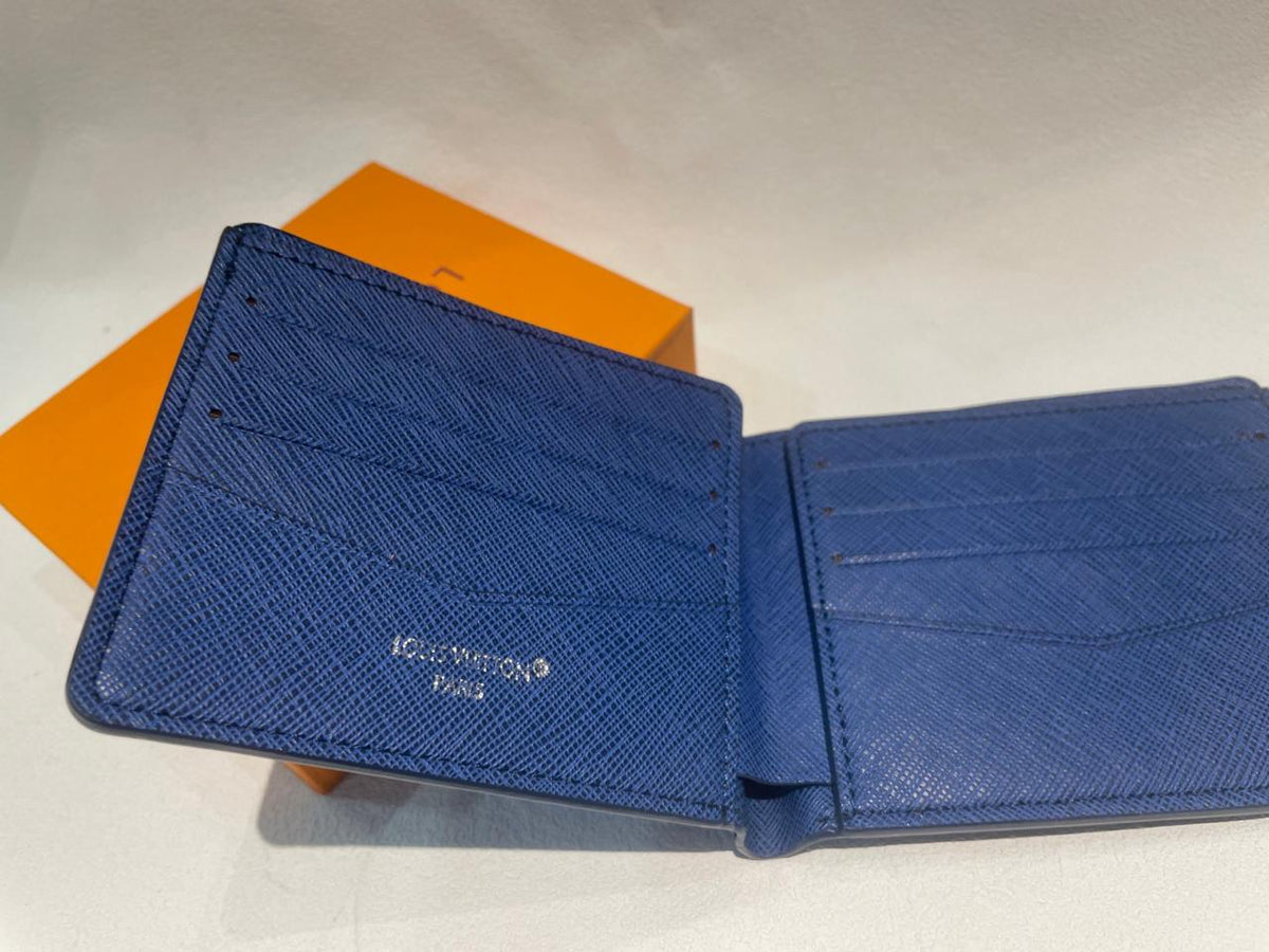 Louis Vuitton Basketball Monogram Slender Wallet – Blue