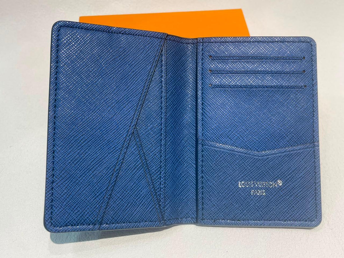 Louis Vuitton Pocket Organizer Monogram Blue Basketball