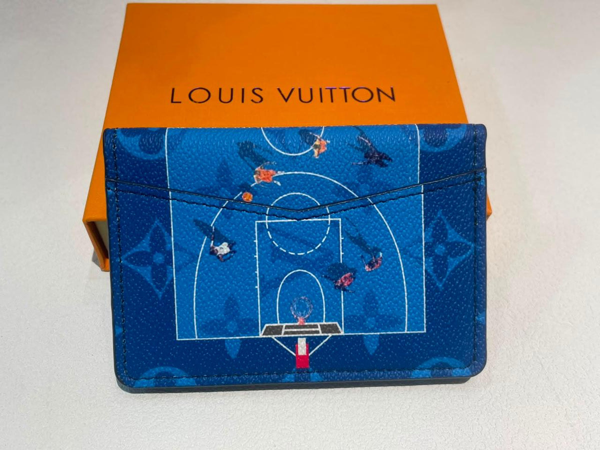 Louis Vuitton Pocket Organizer Monogram Blue Basketball