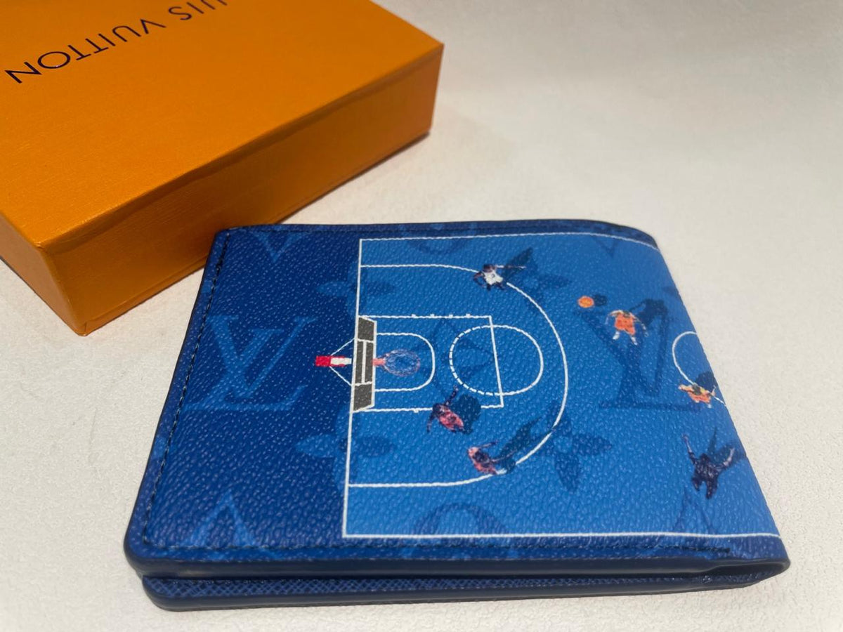 Louis Vuitton Basketball Monogram Slender Wallet – Blue
