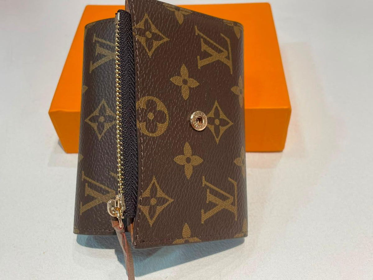 Louis Vuitton Monogram Victorine Brown Leather Women's Wallet