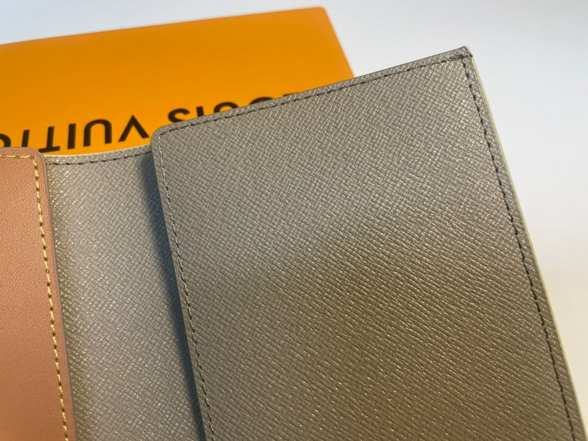 Louis Vuitton Monogram Surplus Sand Beige Passport Cover With Box