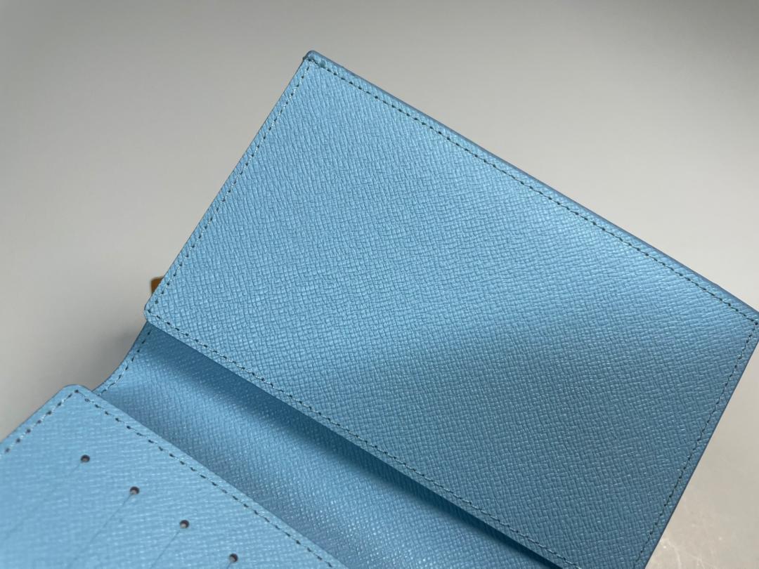 Louis Vuitton Passport Cover Holder Sky Paragliding Blue Monogram With Box