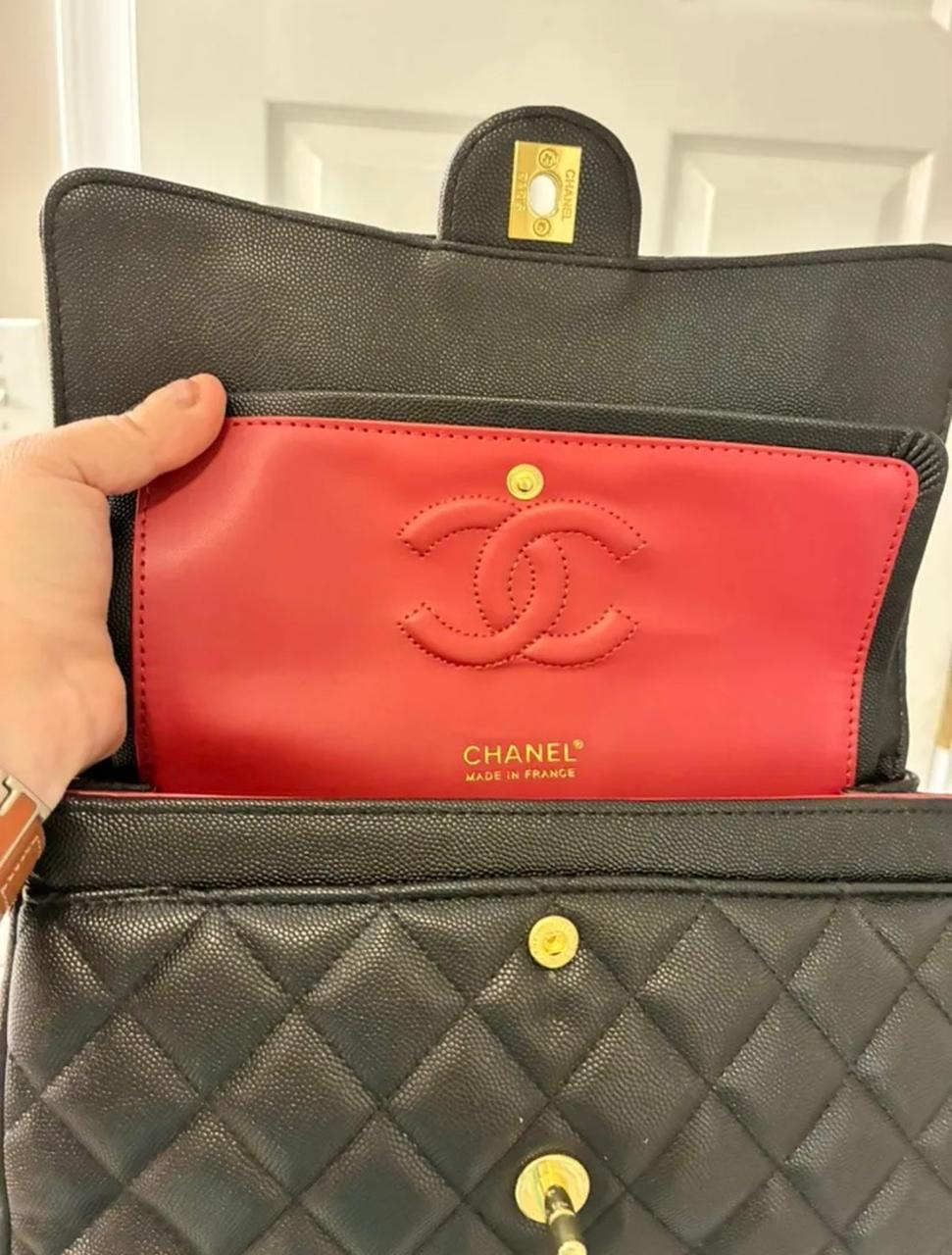 Chanel Classic Flap Quilted Shoulder Bag with Chain – Gold & Silver