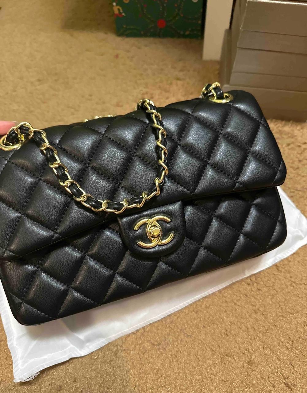 Chanel Classic Flap Quilted Shoulder Bag with Chain – Gold & Silver