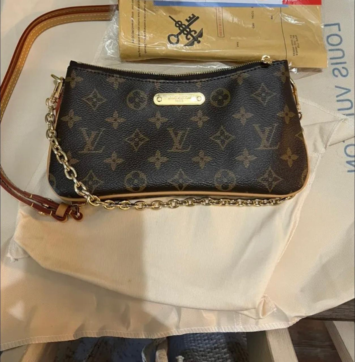 Louis Vuitton Classic Monogram Canvas Zip Pochette