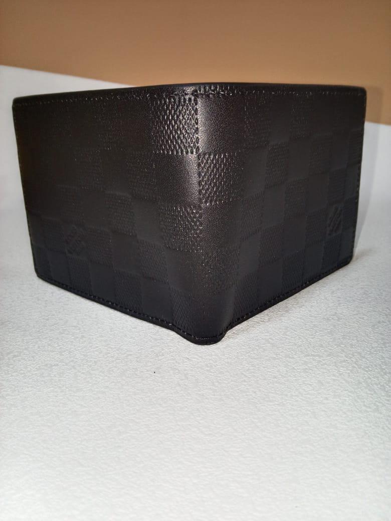 Louis Vuitton Damier Graphite Multiple Wallet Black Leather Bifold Men's